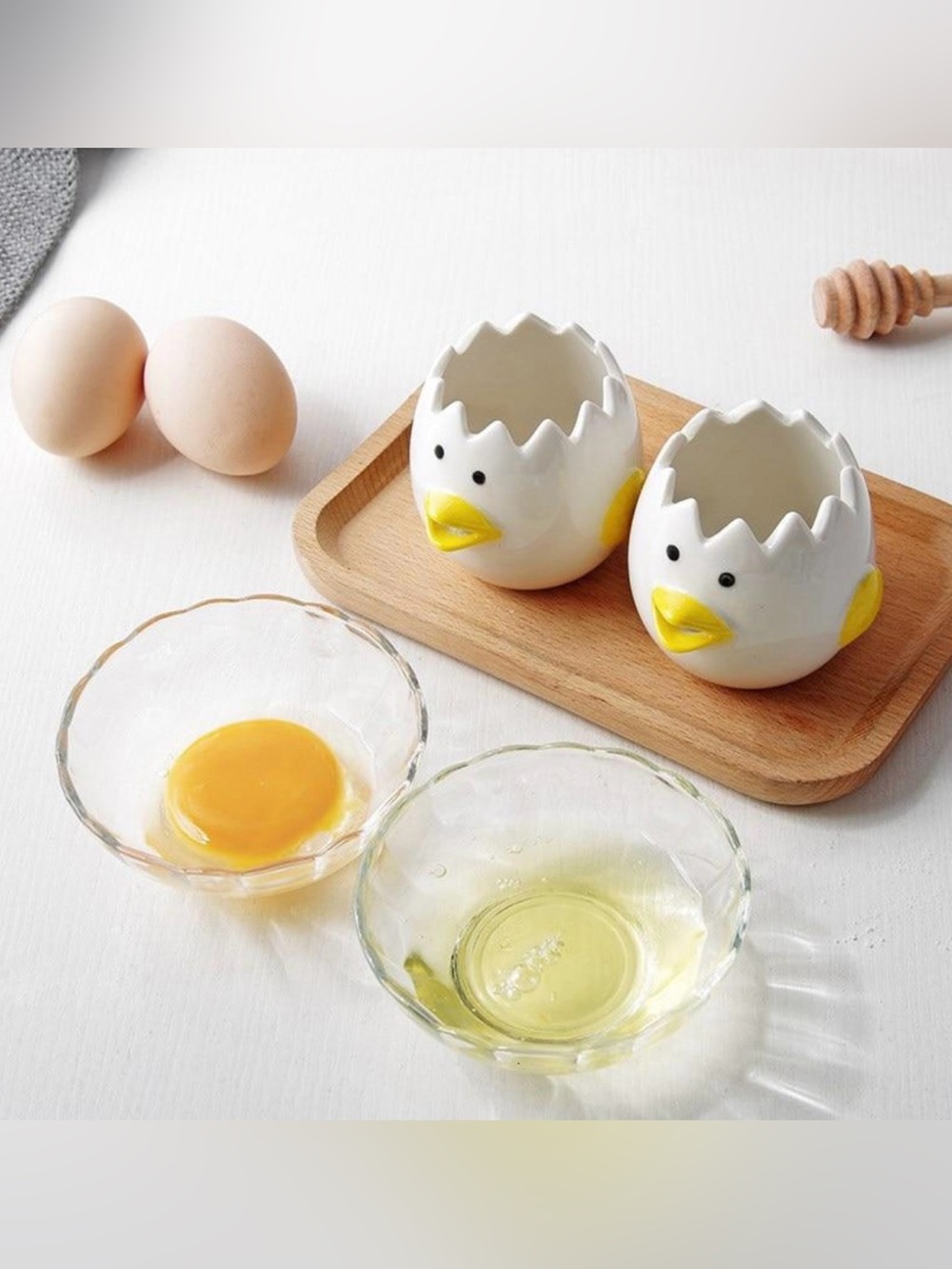 Ceramic Chick Egg Separator - Picture 2 of 6